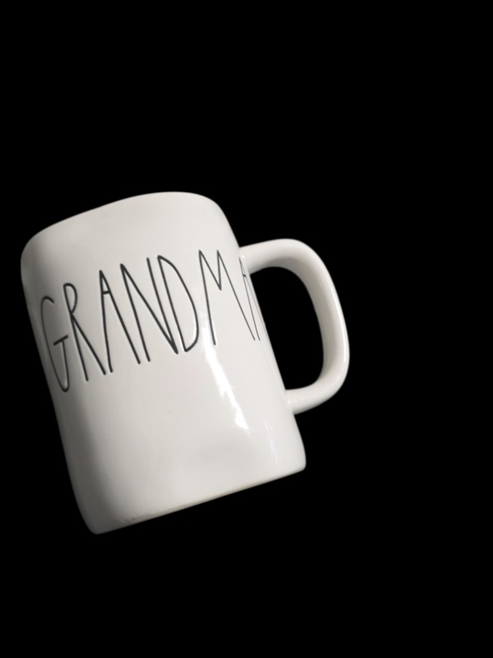 Rae Dunn White 'GRANDMA' Ceramic Mug Classic Gift